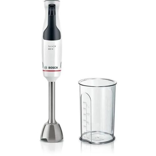 MIXEUR PLONGEANT - BOSCH - MSM4W410 ERGOMASTER - MOTEUR 800W - 4 LAMES QUATTROBLADE - LEVIER VITESSES A GACHETTE + TURBO