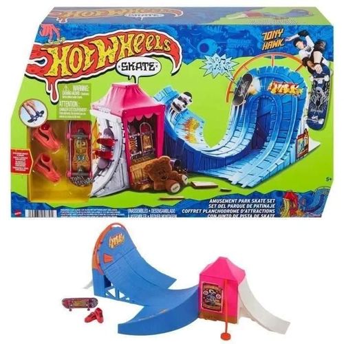 Action Hot Wheels - Skate - Coffret Skatepark Attractions Tony Hawk - Petite Voiture - 3 Ans Et +