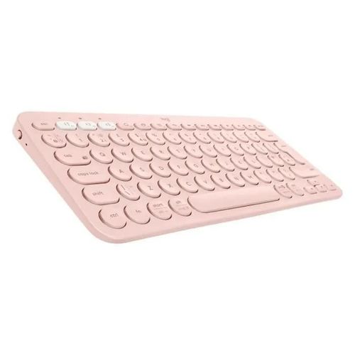 Logitech Clavier Bluetooth multi-appareils K380 - Clavier - sans fil - Bluetooth 3.0 - AZERTY - Français - rose