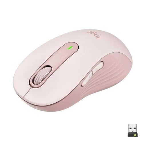 Logitech Signature M650 L - Souris - grande taille - optique - 5 boutons - sans fil - 2.4 GHz, Bluetooth - récepteur USB Logitech Logi Bolt - rose