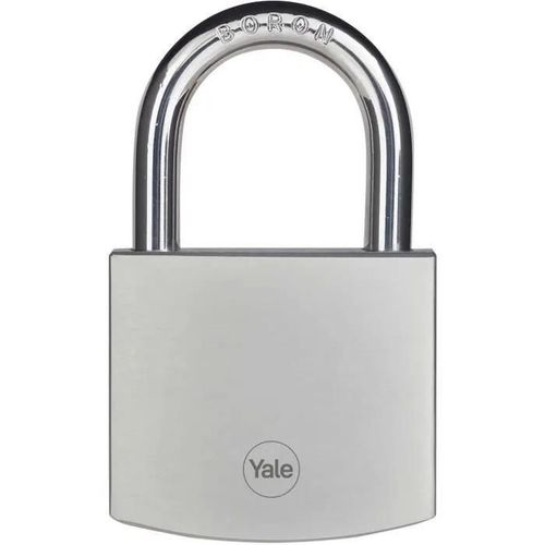 Cadenas de sécurité en laiton chromé - anse bore - 3 clés réversibles - 60mm YALE