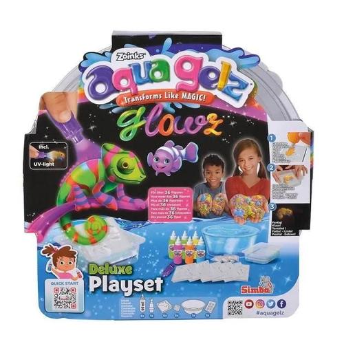 Aqua Gelz - Set Créations Figurine 3d - Couleurs Phosphorescente - A Partir De 8 Ans