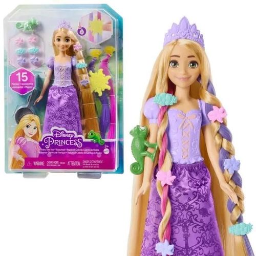 Disney Princesses - Poupée Raiponce Chevelure Fabuleuse - Figurine - 3 Ans Et +