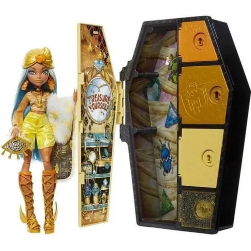 Monster High - Casiers Secrets De Cleo De Nile Look Irisé - Poupée - 4 Ans Et +