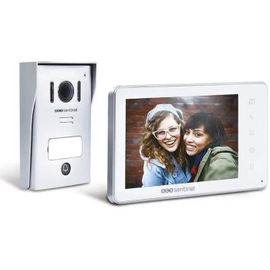 Interphone vidéo filaire, coloris blanc - VisioKit 7 - SCS