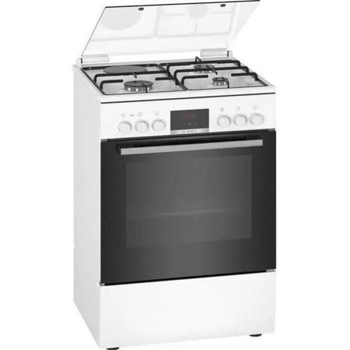 Bosch Serie | 4 HXR39IG20 - Cuisinière - pose libre - largeur : 60 cm - profondeur : 60 cm - hauteur : 85 cm - avec système auto-nettoyant - classe A