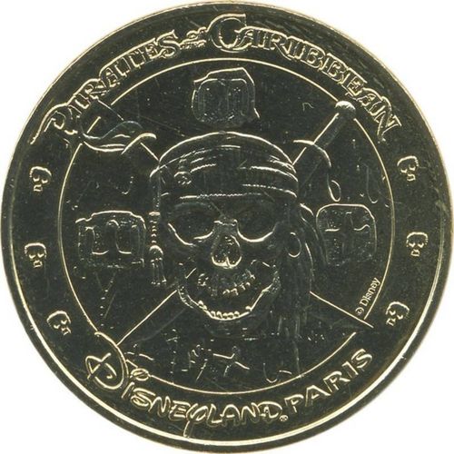 Jeton Touristique De La Monnaie De Paris - 77700 Disneyland Paris - Pirates Caribbean. Édition 2023.