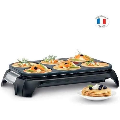 Tefal Crep'Party PY558813 - Crêpière - 1 kWatt - noir/inox