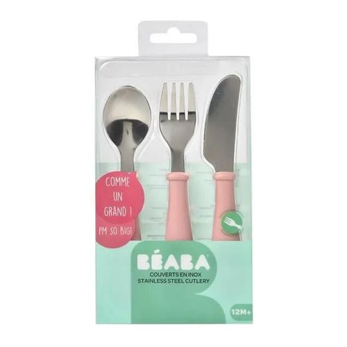 Set De 3 Couverts Inox - Old Pink