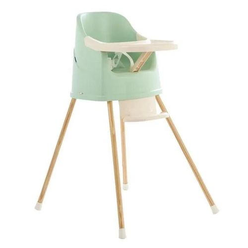 Chaise Haute Évolutive Thermobaby Youpla Vert Céladon - Fabriquée En France
