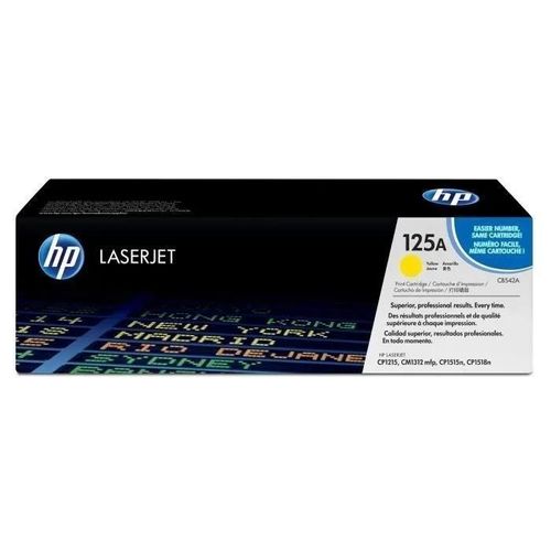 HP 125A - Jaune - original - LaserJet - cartouche de toner ( CB542A ) - pour Color LaserJet CM1312 MFP, CM1312nfi MFP, CP1215, CP1515n, CP1518ni