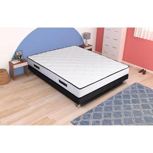 Ensemble Sommier Et Matelas - Paris - 140 X 190 - Ressorts - Sommier A Lattes