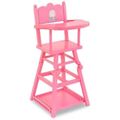 Mes Accessoires Poupons Corolle Bb36/42 Chaise Haute Rose