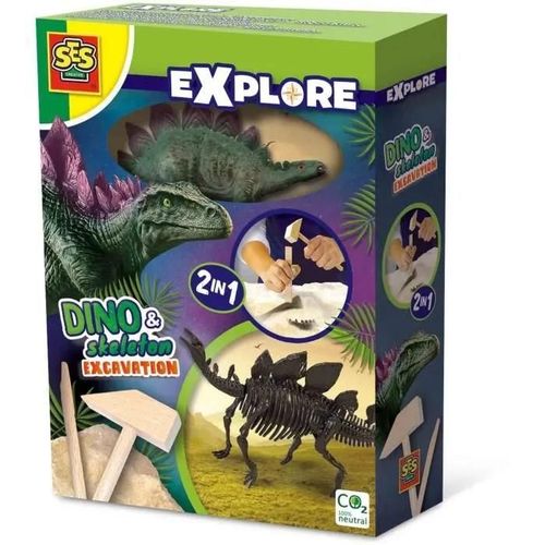 Ses Creative Explore Recherche Ton Dinosaures Et De Squelettes 2 En 1