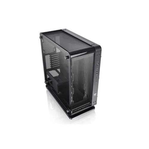 Thermaltake Core P6 TG - Mid tower - SSI CEB - panneau latéral fenêtré (verre trempé) - pas d'alimentation (PS/2) - noir - USB/Audio
