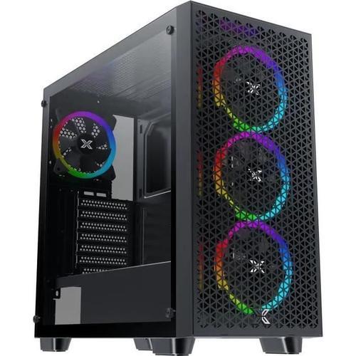 Boitier PC Moyen Tour E-ATX Xigmatek Gaming G Pro avec panneau vitré - Noir