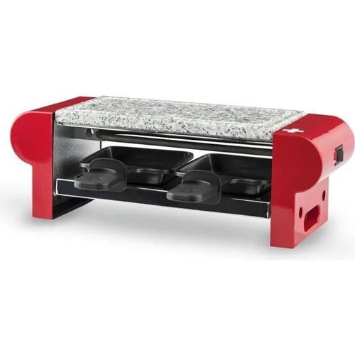 H.Koenig RP2 - Raclette/pierre à  griller - 400 Watt - rouge