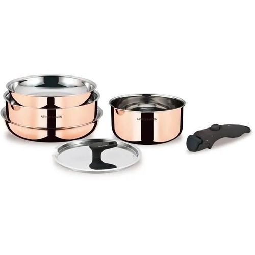 Batterie De Cuisine 6 Pieces - Arthur Martin - Am516gt - 3 Couches Triple Action - Tous Feux Dont Induction