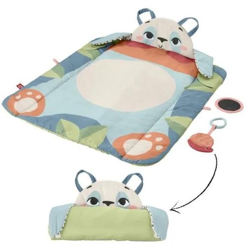 Fisher-Price - Tapis Panda À Rouler - Tapis D'eveil 3 En 1 - 0 Mois Et +