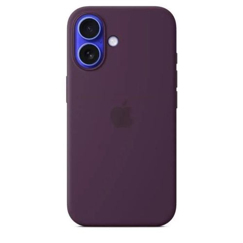 Apple - Coque De Protection Pour Téléphone Portable - Compatibilité Avec Magsafe - Silicone - Lie-De-Vin - Pour Iphone 16