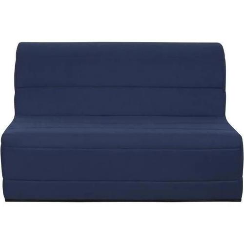 Banquette Bz 140x190 - Tissu Bleu Marine - Melissa