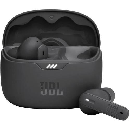 JBL TUNE Beam - Écouteurs sans fil avec micro - intra-auriculaire - Bluetooth - Suppresseur de bruit actif - isolation acoustique - noir