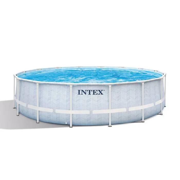 Piscine tubulaire Chevron ronde 4,88 x 1,22 m - Intex