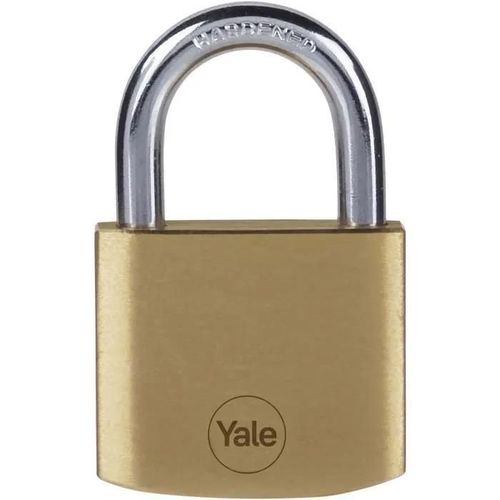 Lot de 4 cadenas laiton s'entrouvrant - 40 mm - 4 clés incluses YALE