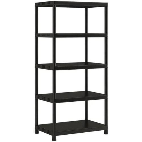 Etagere de rangement Plus XL 5 - 90 x 60 x 187 cm - Noir