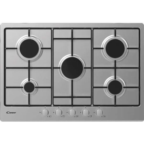 Candy Timeless CHW 7X Table de cuisson au gaz Acier inoxydable - 5 foyers