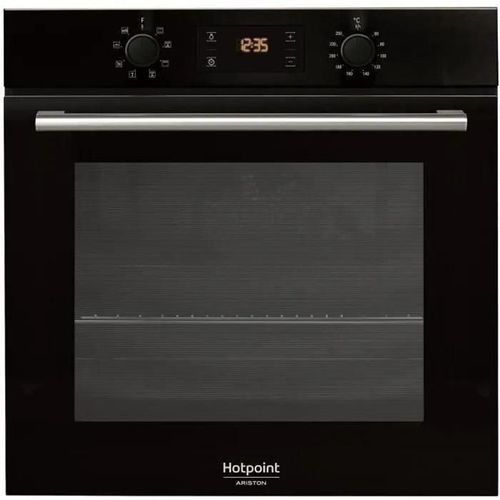 Hotpoint Ariston FA2 544 JC BL HA - Four - intégrable - niche - largeur : 56 cm - profondeur : 56 cm - hauteur : 60 cm - avec système auto-nettoyant - classe A - noir