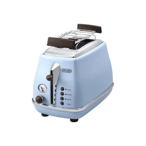 De'Longhi Icona Vintage CTOV 2103.AZ - Grille-pain - 2 tranche - 2 Emplacements - bleu ciel