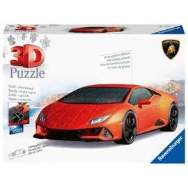 Puzzle Puzzle 3d Lamborghini Huracán Evo Edition Orange  (Avec Grille)