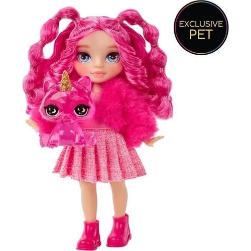 Rainbow High Littles - Poupée 15cm + Animal De Compagnie - Rose - Des 4ans