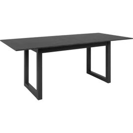 Table À Manger Extensible 4 À 8 Personnes L160/200 Cm - Effet Ardoise