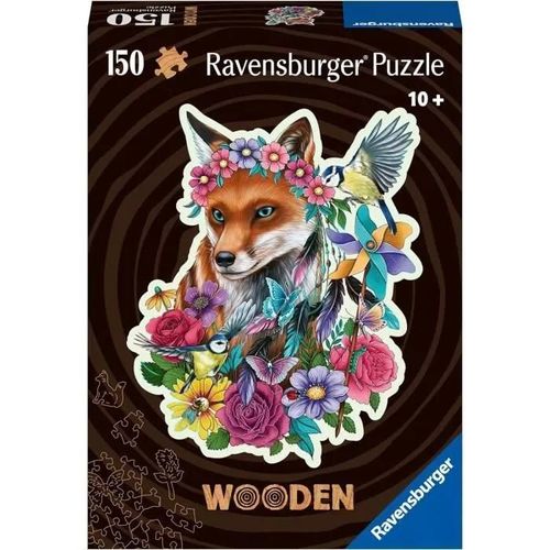 Puzzle Puzzle En Bois - Forme - 150 Pcs - Renard Coloré
