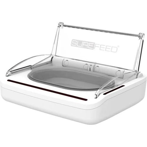 Surefeed Distributeur De Nourriture Automatique - Blanc (Livré Avec Un Bol Simple)