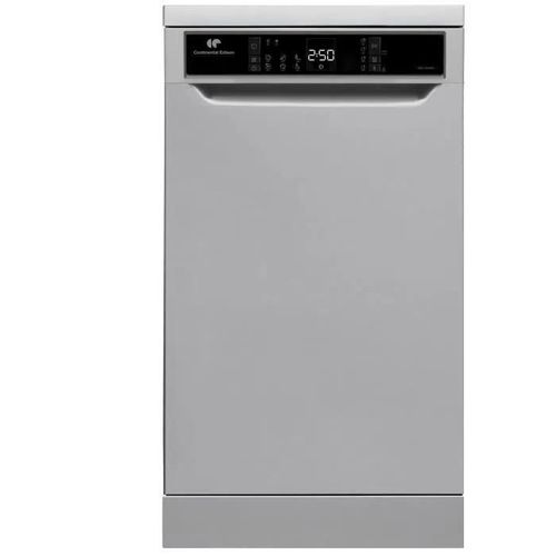 LAVE-VAISSELLE POSE LIBRE CONTINENTAL EDISON - 10 COUVERTS - LARGEUR 44,8 CM - CLASSE D - 45 DB - SILVER