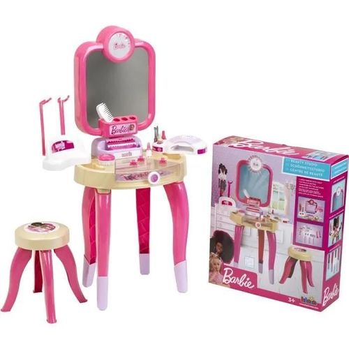 Jouet De Beauté - Klein - Centre De Beauté Barbie Happy Vibes - Complet Avec De Nombreux Accessoires Et Lumiere.
