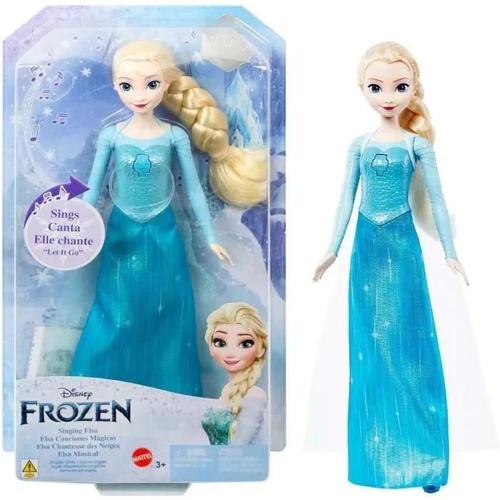 Disney Frozen - La Reine Des Neiges - Poupée Elsa Chantante « Libérée, Délivrée » - Figurine - 3 Ans Et +