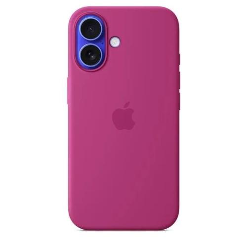 Apple - Coque De Protection Pour Téléphone Portable - Compatibilité Avec Magsafe - Silicone - Fuchsia - Pour Iphone 16