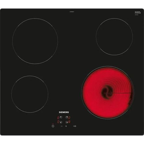SIEMENS ET61RBEB8E IQ100, Table Électrique, 60 Cm, Noir, Sans Cadre