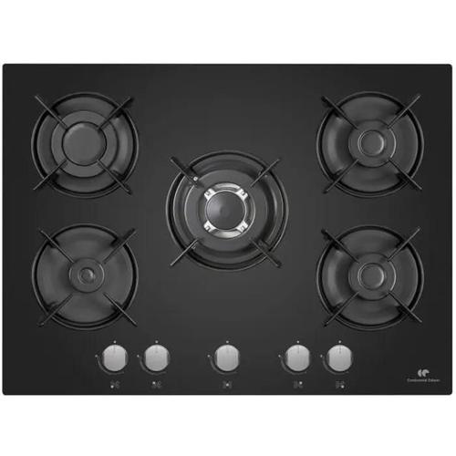 Continental Edison CECTG5VB2 Table de cuisson au gaz Noir - 5 foyers