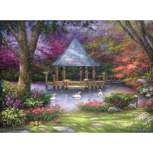Chuck Pinson - Swan Pond - Puzzle 2000 Pièces