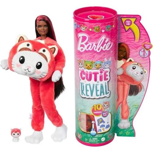 Barbie-Cutie Reveal-Poupée Sur Le Thème Des Costumes, Chaton Panda
