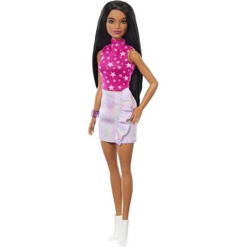 Barbie-Barbie Fashionistas- Poupée Cheveux Noirs 65ème Anniversaire