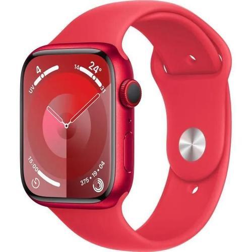 Apple Watch Series 9 Gps + Cellular - Boîtier Aluminium 45 Mm Rouge (Product) Red - Bracelet M/L