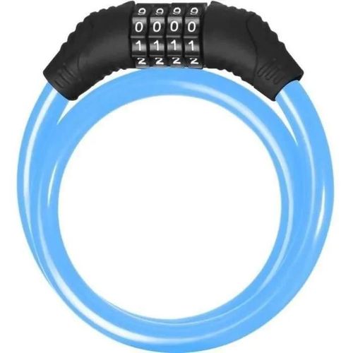 Antivol Trottinette Et Vélo - Beeper - Câble 60 Cm - Code 4 Chiffres - Bleu