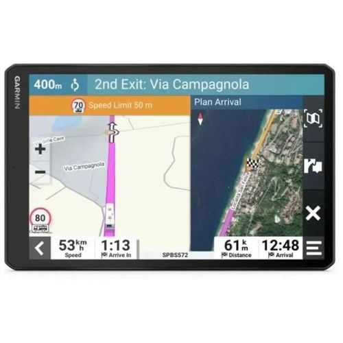 Navigateur GPS Garmin Camper 1095 / 10' pour camping-cars avec cartes de l'Europe