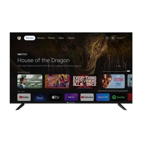 TV LED - CONTINENTAL EDISON - CELED55SGUHD24B6 - 55 (139 CM) - UHD 4K - SMART TV GOOGLE - 4XHDMI - 2XUSB